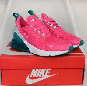 Nike Air Max 270 GS Pink Teal White size 7Y